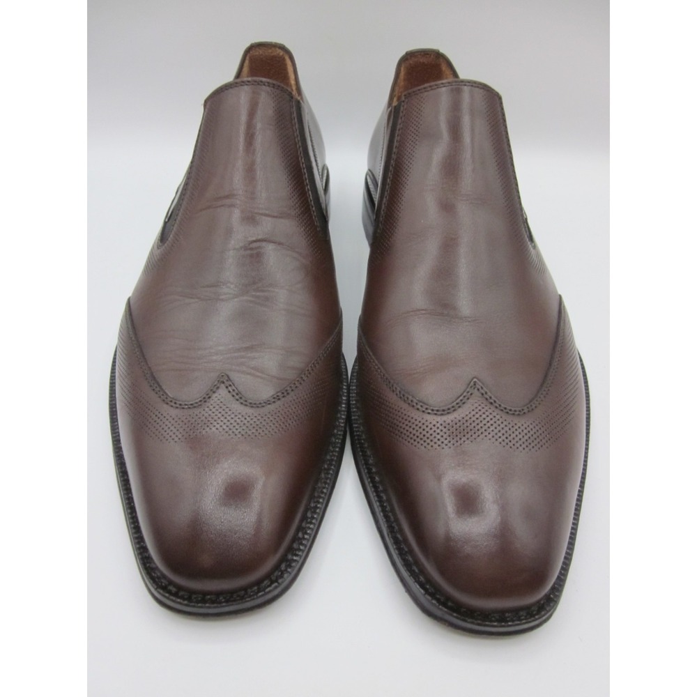 Dark brown Johnston and Murphy slip on shoe size 8.5 M - Picture 2 of 6